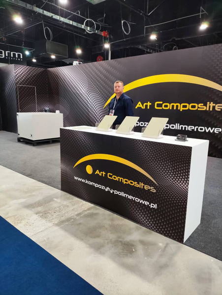 Art composites aussteler auf der messe fuer technologie und verbundwerkstoffe